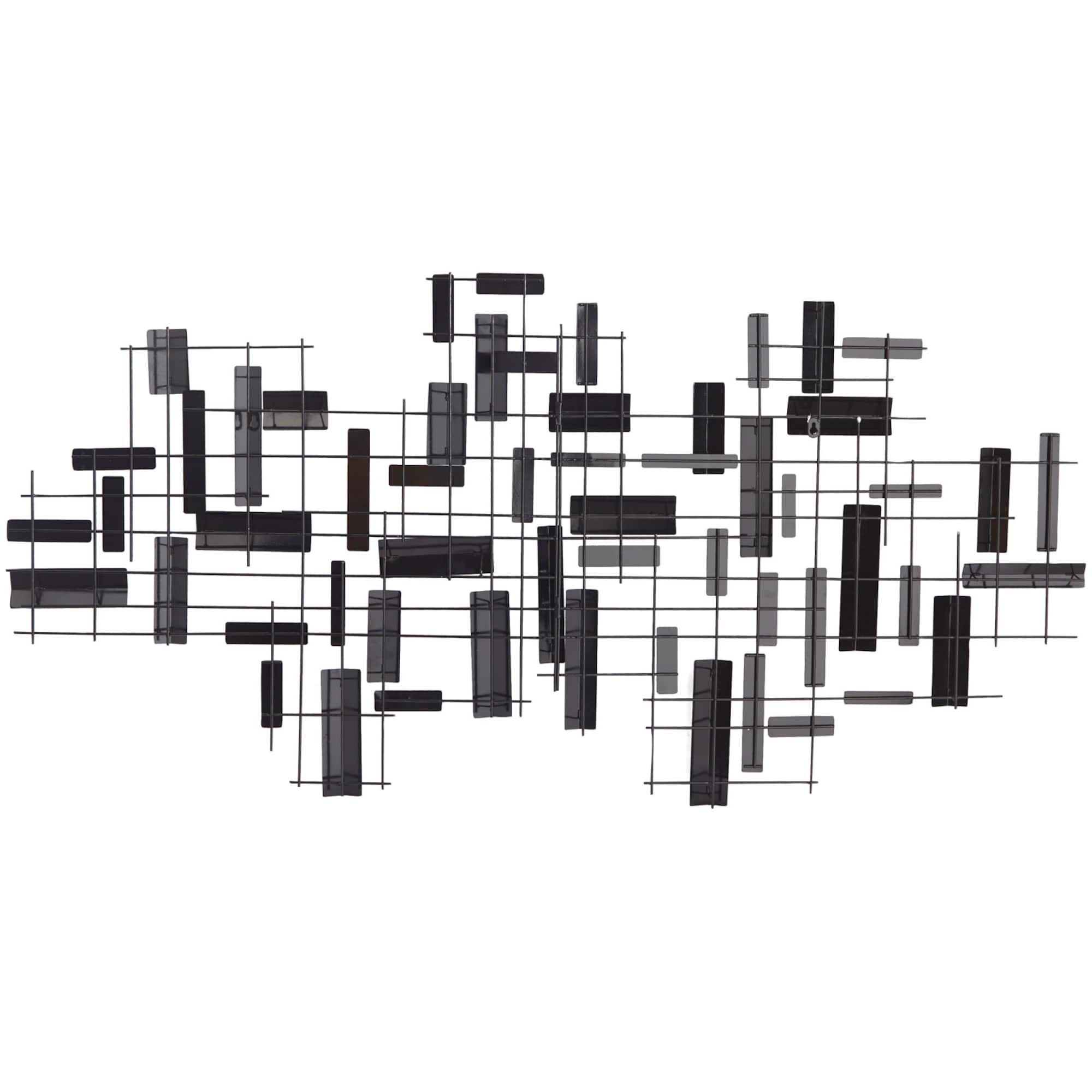 CosmoLiving by Cosmopolitan 60" Metal 3D Stripes Geometric Wall Décor